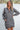 Black Zip up Collared Ribbed Patchwork Sweatshirt Dress with Pockets - Street Rider Apparel