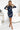 Numoco 13-160 Sporty dress - colorful flowers on a dark blue background-3