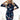 Numoco 13-160 Sporty dress - colorful flowers on a dark blue background-0