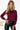 Numoco 140-23 Business blouse with long sleeves and front tie - burgundy-0