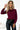 Numoco 140-23 Business blouse with long sleeves and front tie - burgundy-3