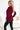 Numoco 140-23 Business blouse with long sleeves and front tie - burgundy-2