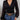 Lace Patchwork Plunge Long Sleeve Blouse - Street Rider Apparel