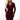 Numoco 170-14 Lace dress with long sleeves and neckline - dark maroon-0