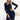 Numoco 170-15 Lace dress with neckline - navy blue-0