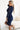 Numoco 170-15 Lace dress with neckline - navy blue-2