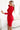 Numoco 170-16 Lace dress with long sleeves and neckline - red-1