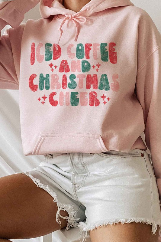 ICED COFFEE CHEERS GRAPHIC HOODIE