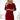 Numoco 189-11 Cotton dress with back neckline - burgundy-0