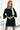 Numoco 190-10 MARGARET dress with lace on the sleeves - dark green-0