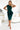 Numoco 192-16 Elegant midi dress with frill - green-3