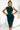 Numoco 192-16 Elegant midi dress with frill - green-1