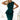 Numoco 192-16 Elegant midi dress with frill - green-0
