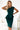 Numoco 192-16 Elegant midi dress with frill - green-0