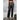 Zaria Women's Real Leather Contrast Stitch Straight Pants Black-0