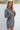 Black Zip up Collared Ribbed Patchwork Sweatshirt Dress with Pockets - Street Rider Apparel