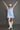 Umgee Peace Plaid Applique Short Sleeve Mini Dress - Street Rider Apparel