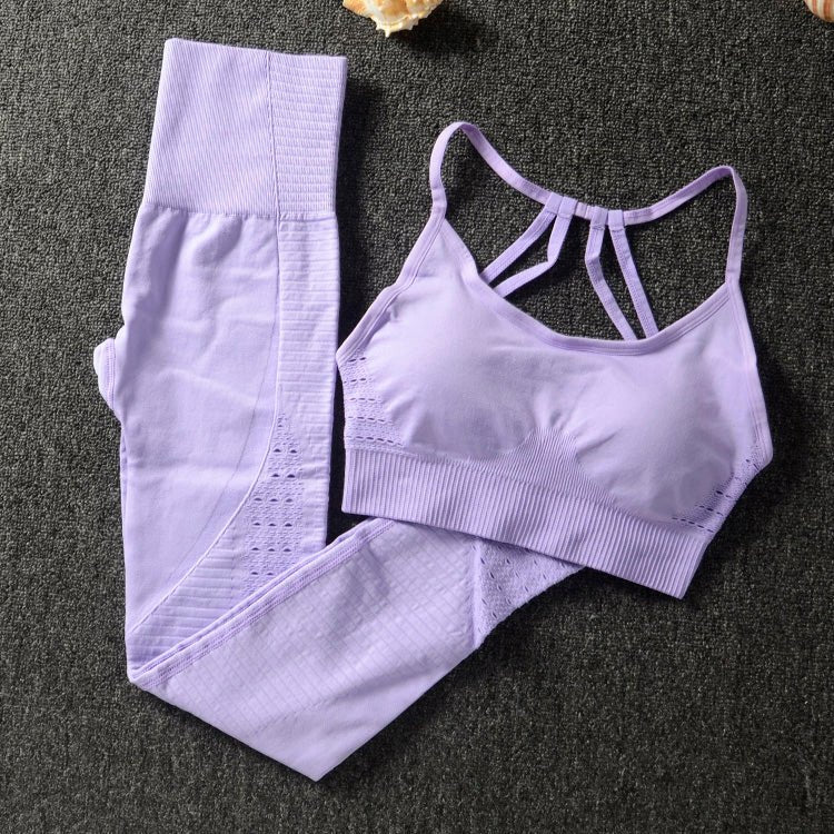 2 Piece Set Workout Clothes for Women Sports Bra and Leggings Set Sports Wear for Women Gym Clothing Athletic Yoga Set-4