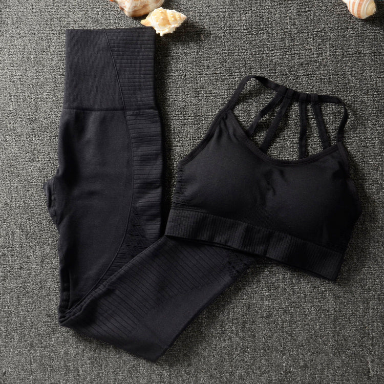 2 Piece Set Workout Clothes for Women Sports Bra and Leggings Set Sports Wear for Women Gym Clothing Athletic Yoga Set-10