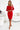Numoco 209-12 Dress with a wide tied belt - Red-1