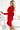 Numoco 209-12 Dress with a wide tied belt - Red-2