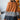 Orange Colorblock Striped Patchwork Open Cardigan