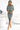 Numoco 240-4 ROXI dress with asymmetrical skirt and belt - olive color-3