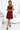 Numoco 241-3 STELLA cotton dress with a diamond neckline - burgundy with polka dots-1