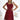 Numoco 241-3 STELLA cotton dress with a diamond neckline - burgundy with polka dots-0