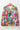 Floral Tie Neck Balloon Sleeve Blouse - Street Rider Apparel