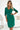 Numoco 255-4 IRIS Pleat Dress with Neckline - Green-1