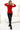 Numoco 262-2 Comfortable warm sweatshirt with hood and pockets - red-1
