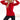 Numoco 262-2 Comfortable warm sweatshirt with hood and pockets - red-0
