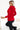 Numoco 262-2 Comfortable warm sweatshirt with hood and pockets - red-2