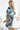 Numoco 281-7 SOPHIE Comfortable dress with pockets Oversize - blue-gold waves-1