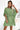 Numoco 287-27 SOFIA Butterfly dress with a binding at the waist - olive color-2