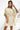Numoco 287-28 SOFIA Butterfly dress with a binding at the waist - beige-0