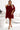 Numoco 287-34 SOFIA Butterfly dress with a binding at the waist - Burgundy color-3