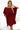 Numoco 287-34 SOFIA Butterfly dress with a binding at the waist - Burgundy color-2
