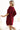 Numoco 287-34 SOFIA Butterfly dress with a binding at the waist - Burgundy color-1