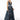 Jewel Accented Waist Glitter Long A-line Silhouette Dress from GLS by Gloria-0