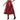 Aurora Women's Real Leather Classic Skirt Red-1