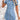 Raw Hem Button Up Short Sleeve Denim Dress