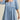 Square Neck Half Sleeve Denim Dress - Street Rider Apparel