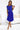 Numoco 311-16 LILA Pleated dress with short sleeves - Royal Blue-3