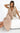 Numoco 315-6 EMILY Pleated dress with ruffles on the shoulders and neckline - beige-2