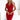 Numoco 316-9 Lace dress with short sleeves and a neckline - red-0