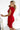 Numoco 316-9 Lace dress with short sleeves and a neckline - red-2