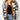 Multicolor Western Cow Print Button-Up Denim Jacket