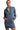 Black Zip up Collared Ribbed Patchwork Sweatshirt Dress with Pockets - Street Rider Apparel
